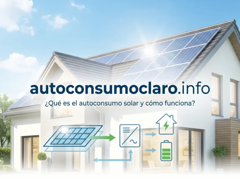 ¿Qué es el autoconsumo solar y cómo funciona en una vivienda?