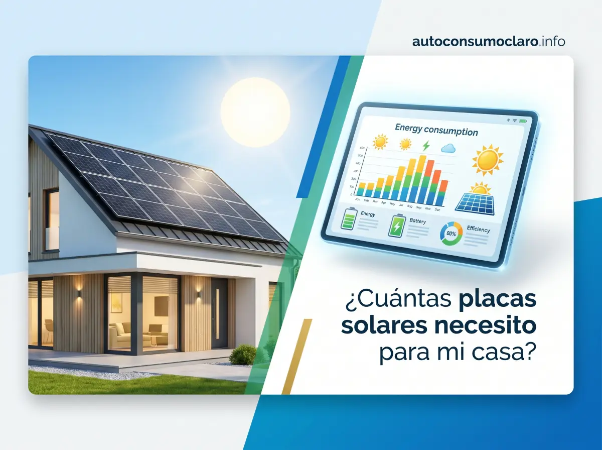 cuántas placas solares necesito para mi casa